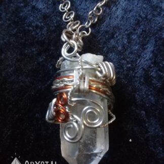 Cuarzo Cristal con Bronce